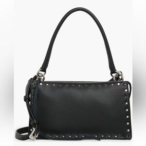 Black Studded Crossbody Bag
